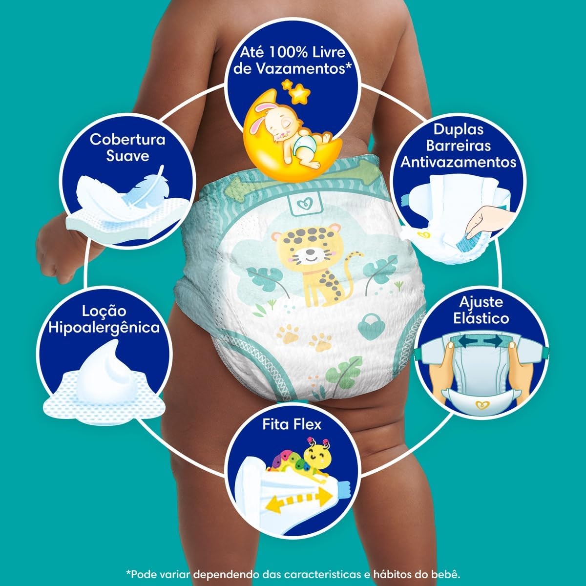 Fralda Pampers Confort Sec Tamanho XXG 30 Unidades