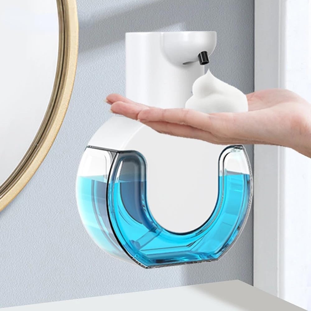 Saboneteira Automática 420ml com Sensor Infravermelho – Dispenser para Sabonete Líquido ou Espuma Recarregável(Espuma)