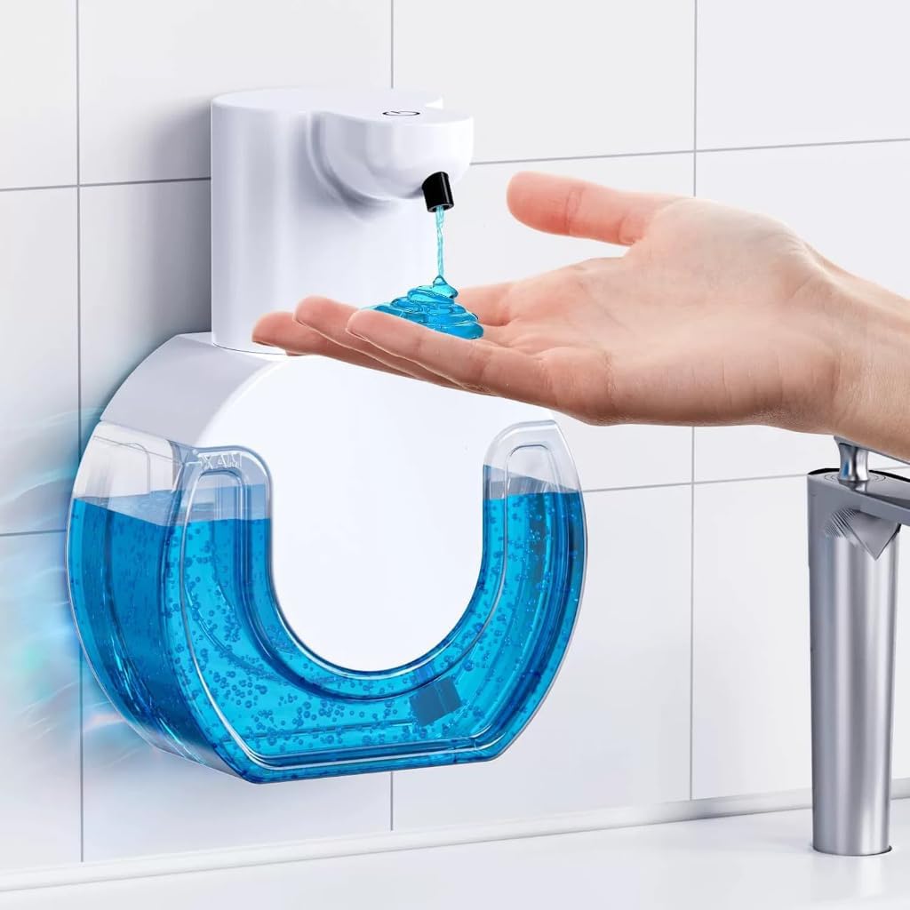 Saboneteira Automática 420ml com Sensor Infravermelho – Dispenser para Sabonete Líquido ou Espuma Recarregável(Espuma)