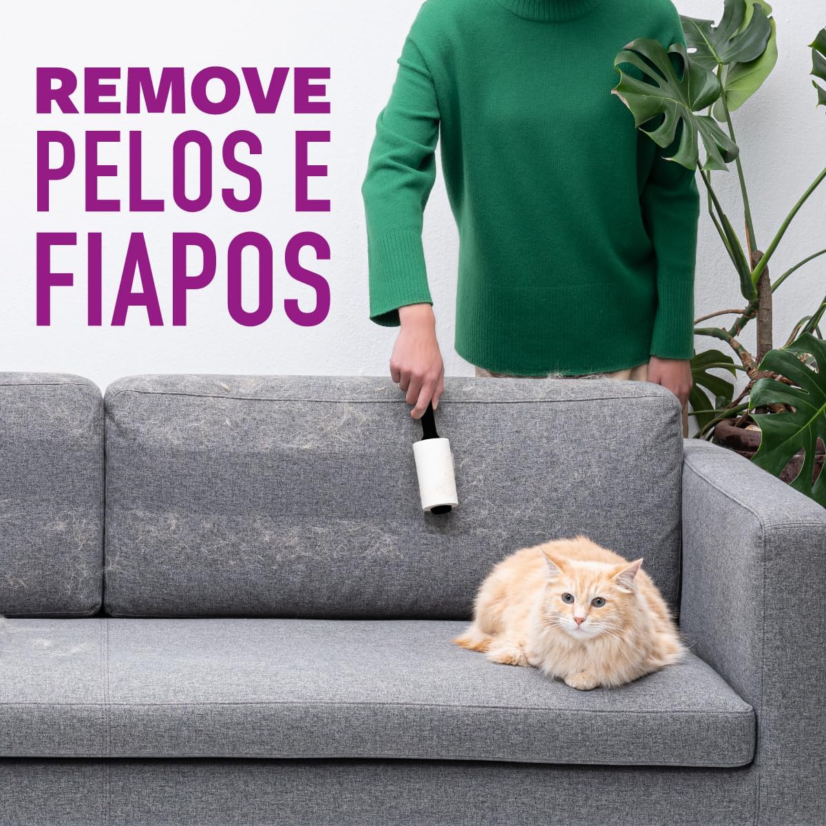 Scotch-Brite, 3M, Rolo Adesivo Pet Tira Pelos, 1 unidade
