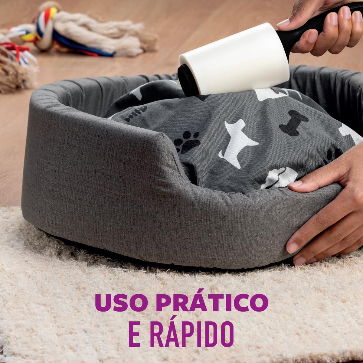 Scotch-Brite, 3M, Rolo Adesivo Pet Tira Pelos, 1 unidade