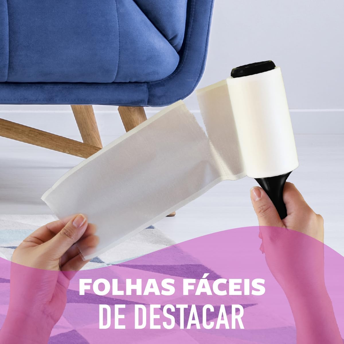 Scotch-Brite, 3M, Rolo Adesivo Pet Tira Pelos, 1 unidade