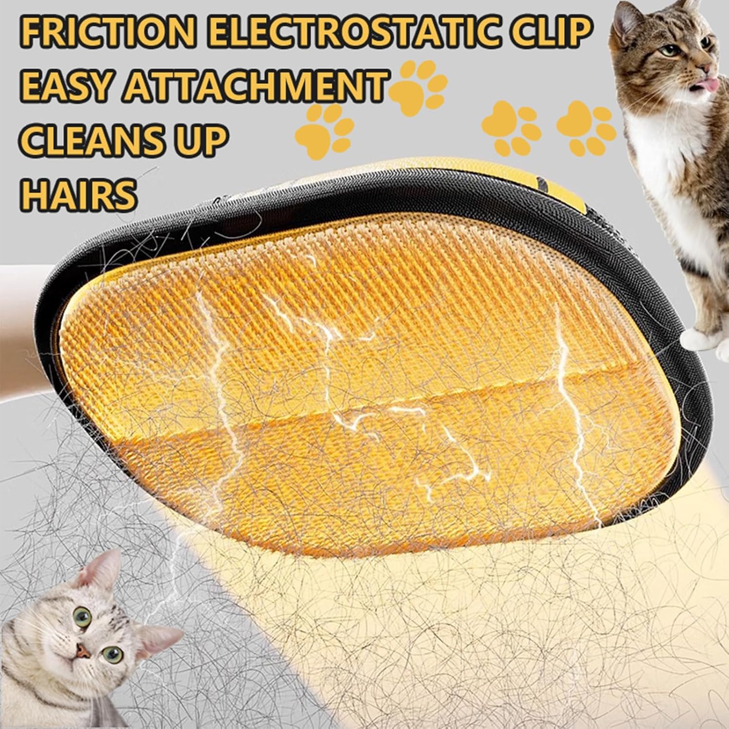 Yostyle Luva eletrostática para remoção de pelos de animais de estimação – Luvas de remoção de pelos eletrostáticas reutilizáveis para sofá, tapete, luva dupla face para pelos de gatos e cães