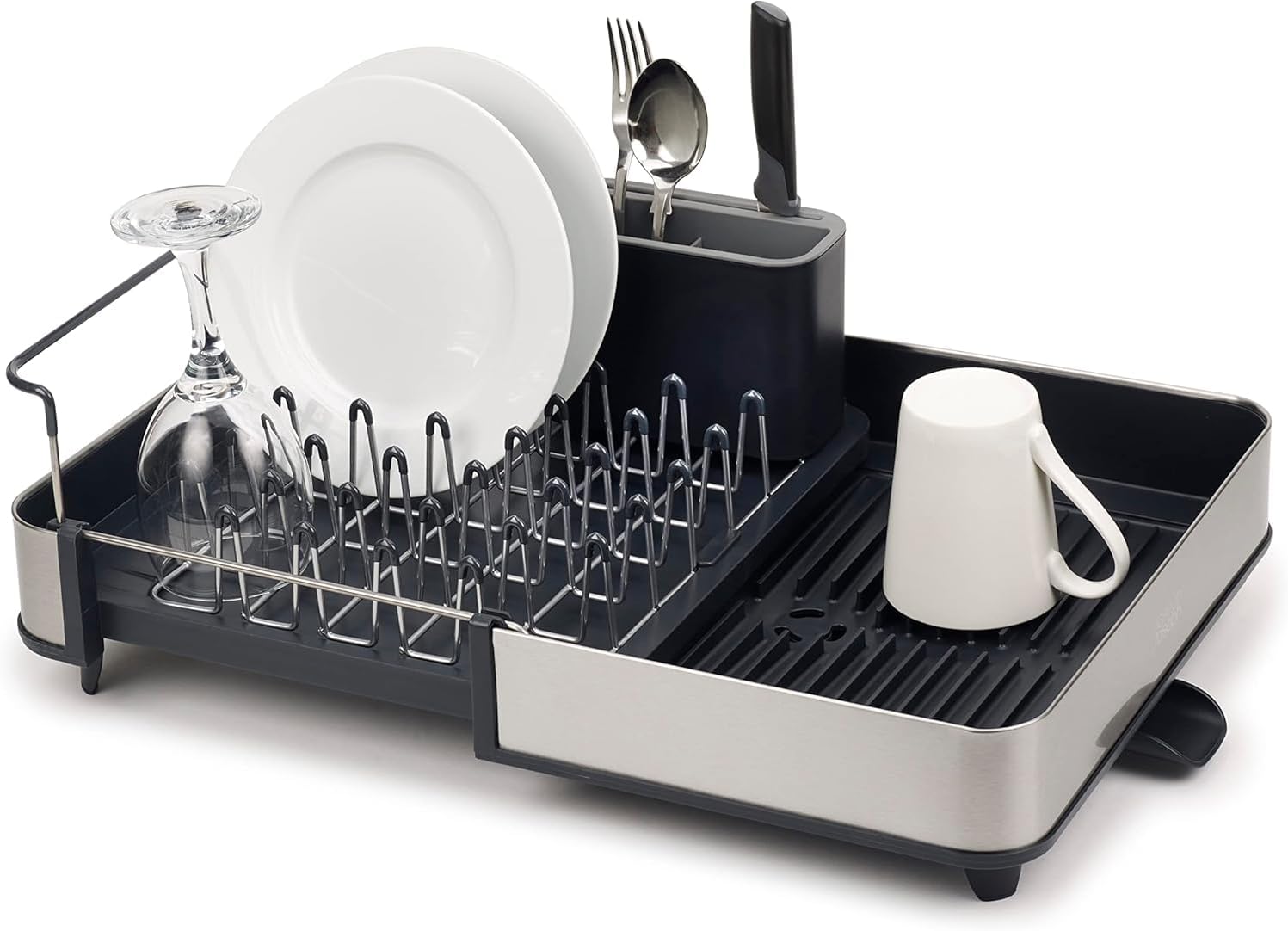 Escorredor de Louça de Aço Inox Extensível Joseph & Joseph 31x35x16CM