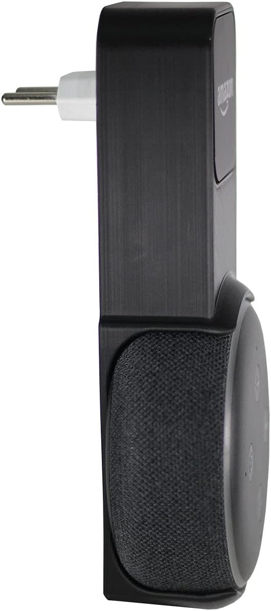 Suporte Stand De Tomada Alexa Amazon Echo Dot 3 – Esconde o Fio, Instalação sem Furos – Design Minimalista – NEOImpressão 3D