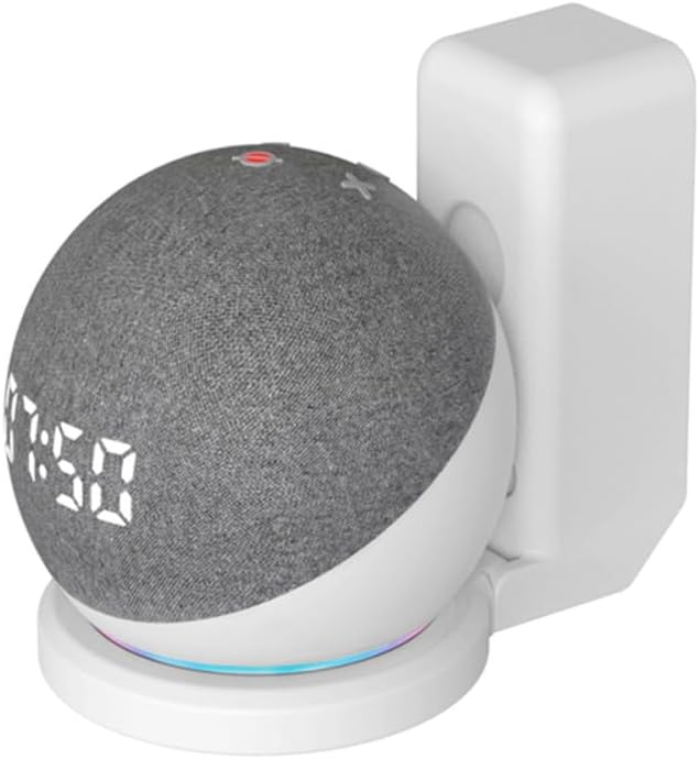 WB Suporte de tomada para Smart Speaker Alexa Echo Dot Amazon 5 e 4 Geração Preto