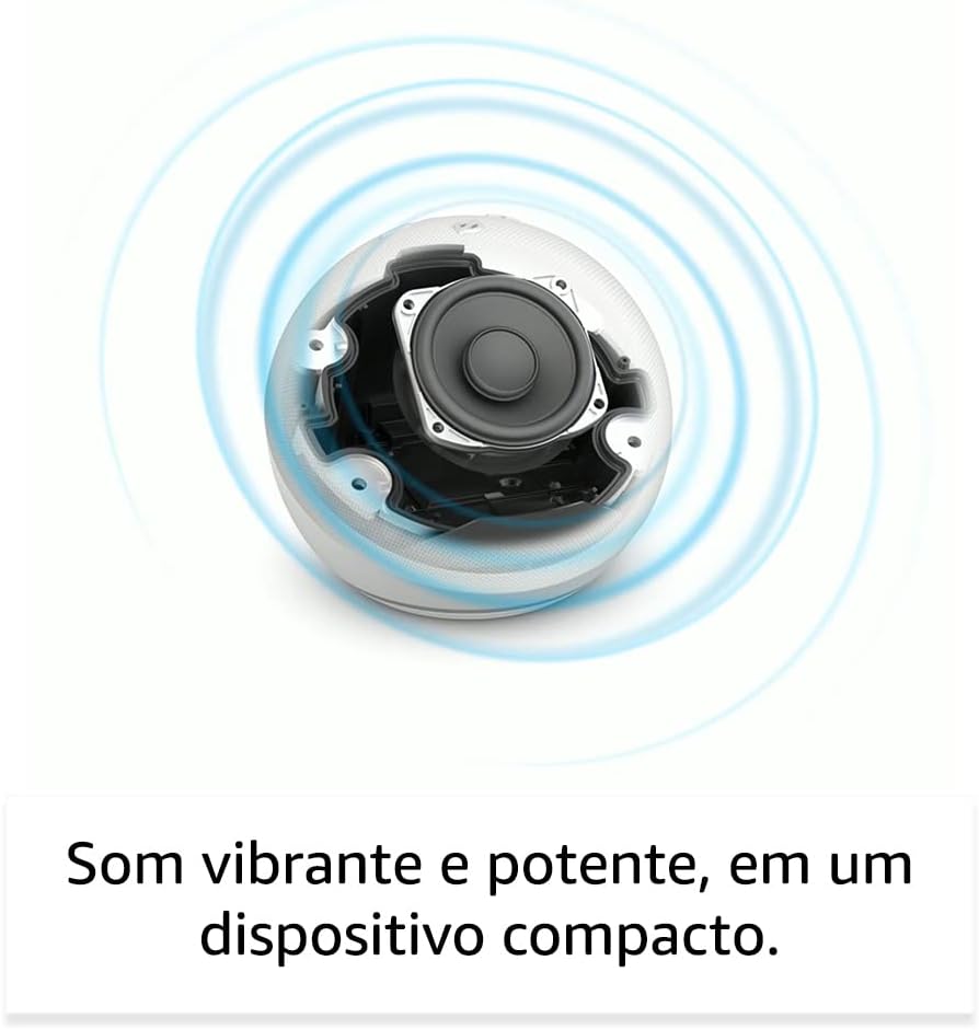 Echo Dot (Geração mais recente) | Smart speaker com Alexa, som vibrante e potente, Wi-Fi e Bluetooth | Cor Preta