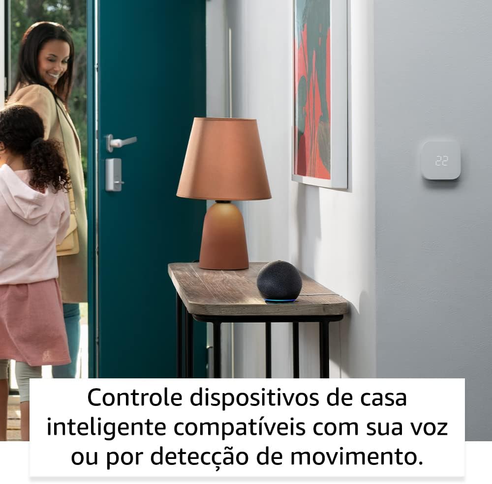 Echo Dot (Geração mais recente) | Smart speaker com Alexa, som vibrante e potente, Wi-Fi e Bluetooth | Cor Preta