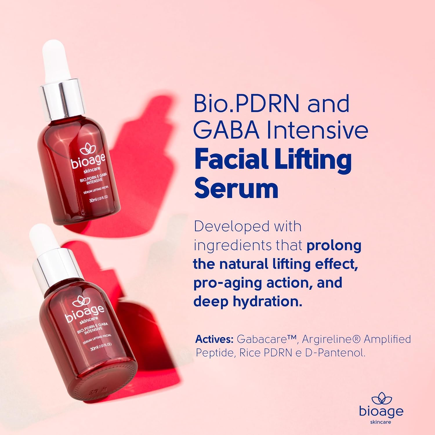 Sérum Lifting Facial Bio.PDRN E GABA Intensive Bioage
