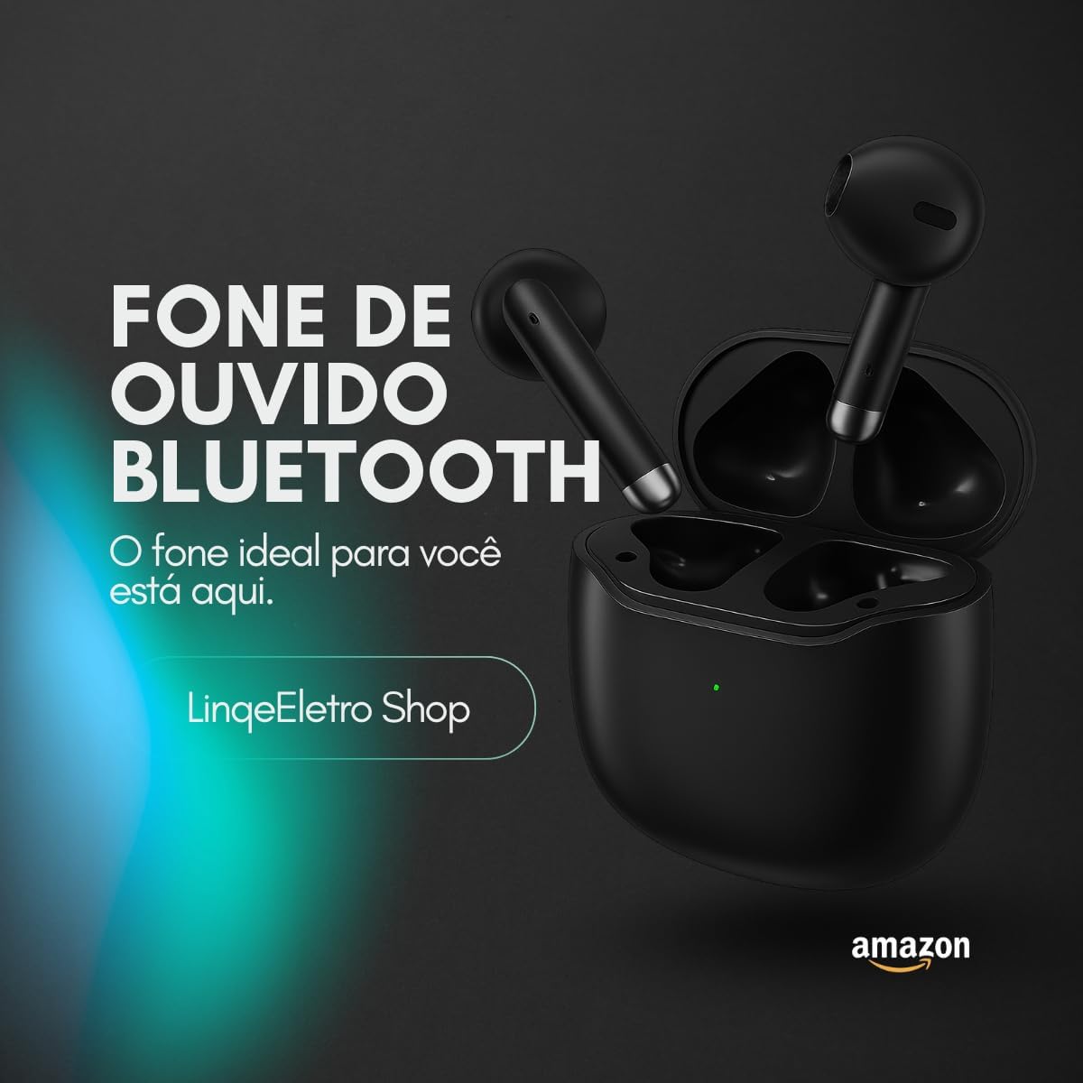 Fones de Ouvido Bluetooth 5.3 Fones de Ouvido Esportivos Academia Corrida Fitness Trabalho Musicas com IPX4 à Prova d'Água Fones de Ouvido de Graves Profundos para iOS Android Tipo-C Preto - Premium®