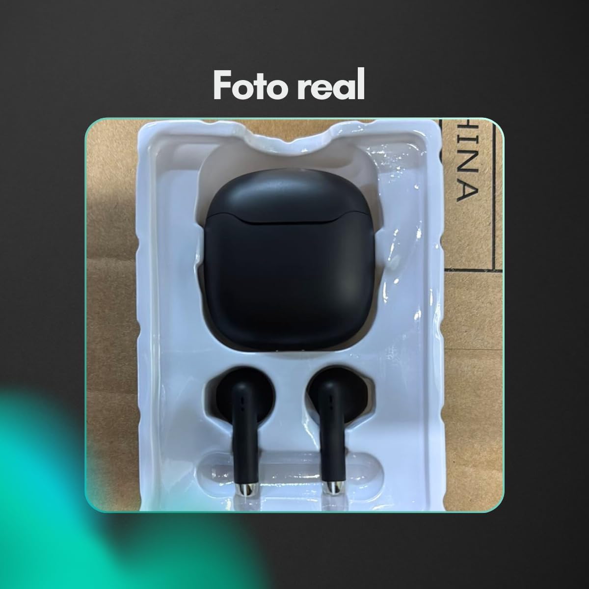 Fones de Ouvido Bluetooth 5.3 Fones de Ouvido Esportivos Academia Corrida Fitness Trabalho Musicas com IPX4 à Prova d'Água Fones de Ouvido de Graves Profundos para iOS Android Tipo-C Preto - Premium®